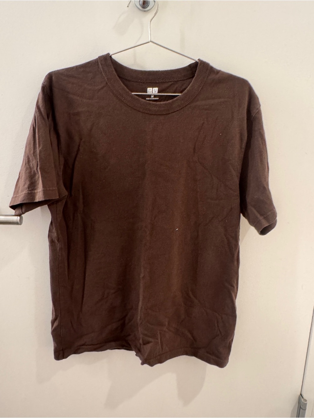 Uniqlo Brown Short Sleeve Crew Neck Tee - Men